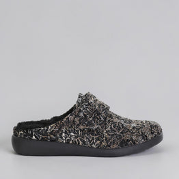 ZIERA FOSCO BLACK MULTI - Women slippers - Collective Shoes 