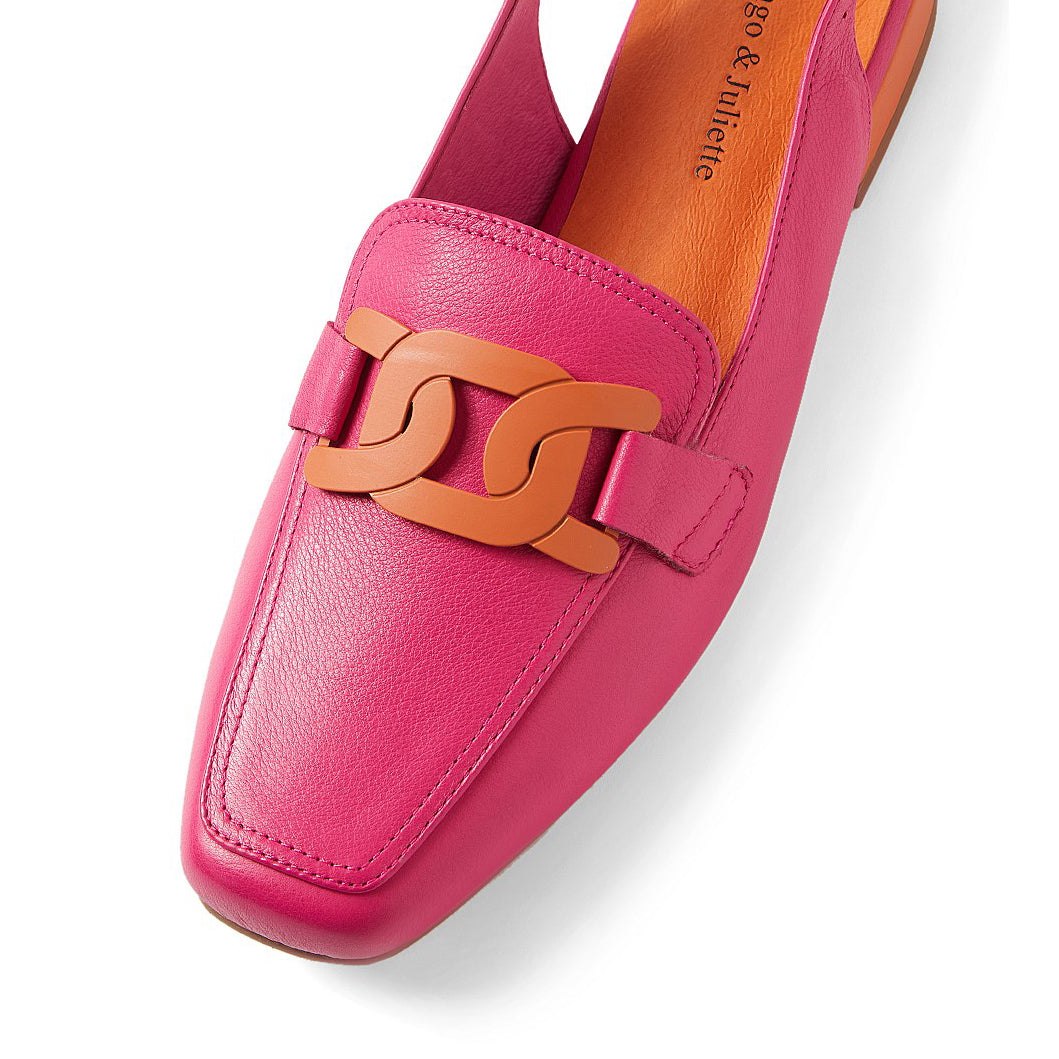 DJANGO & JULIETTE BOSSY FUCHSIA ORANGE - Women Sandals - Collective Shoes 