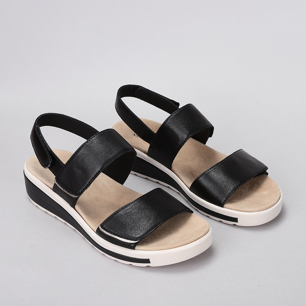 NAKED ARCHES HANZA BLACK - Women Sandals - Collective Shoes 