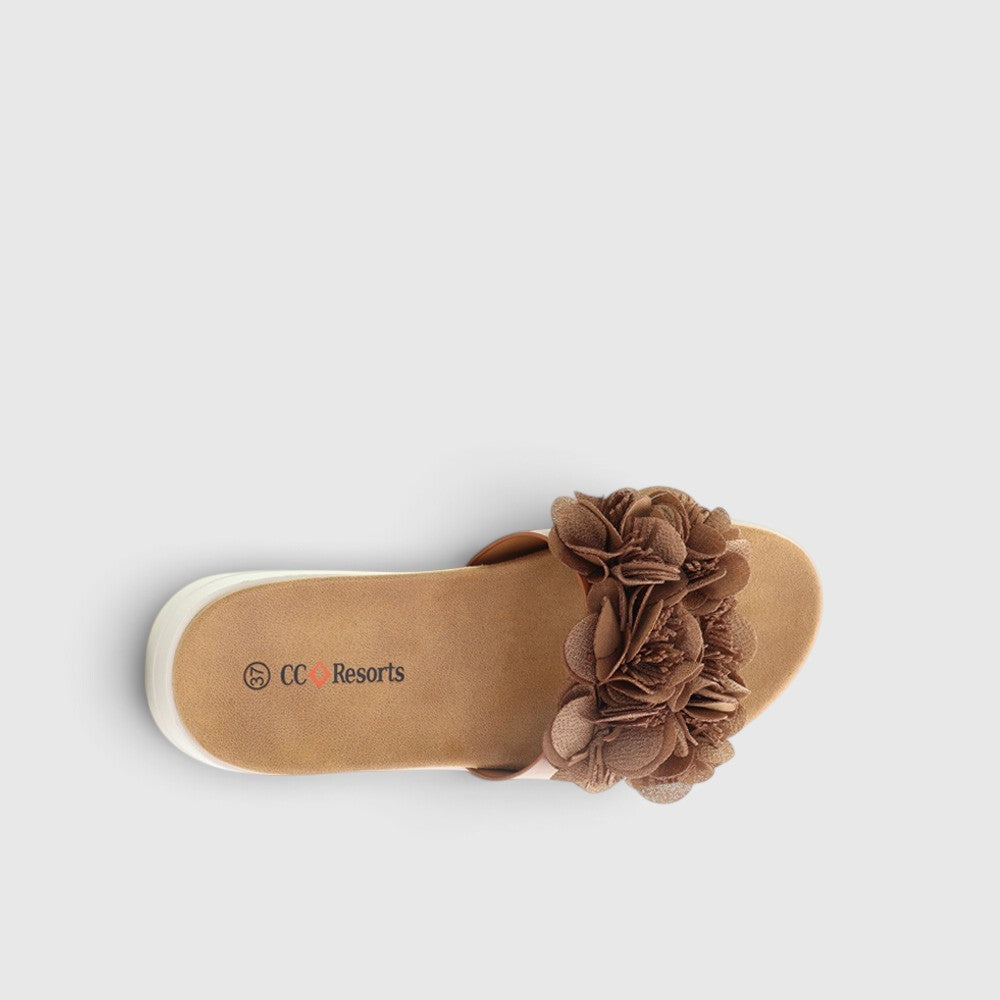 CC RESORTS DOMO TAN - Women Slides - Collective Shoes 
