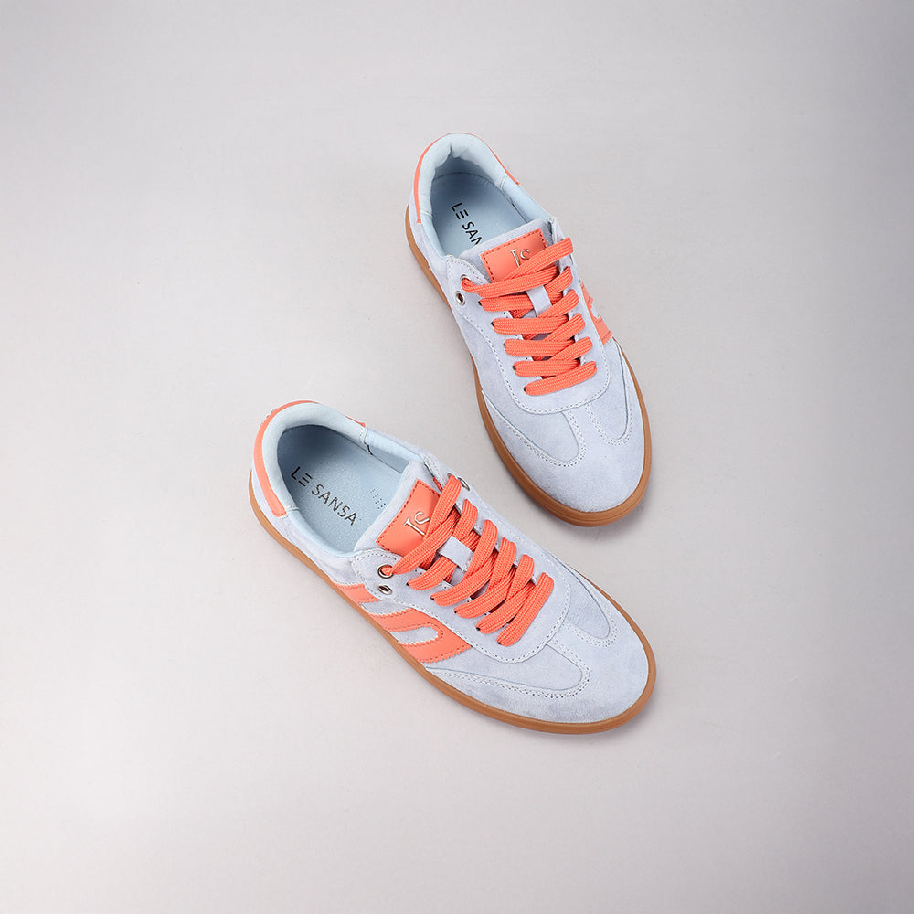 LE SANSA JUNO PALE BLUE / ORANGE - Women Sneakers - Collective Shoes 