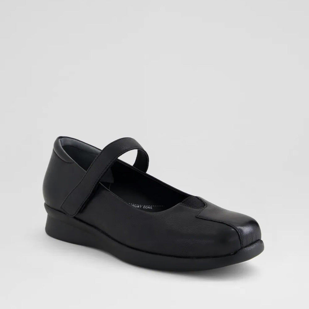 ZIERA RHAPSODY BLACK - Women Flats - Collective Shoes 