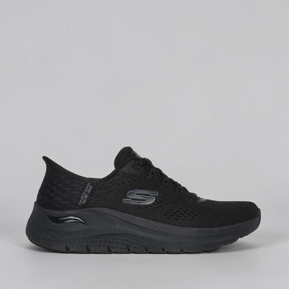 SKECHERS SLIP-INS ARCH FIT 2.0 WIDE FIT BLACK - Women Sneakers - Collective Shoes 