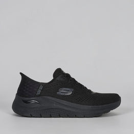 SKECHERS SLIP-INS ARCH FIT 2.0 WIDE FIT BLACK - Women Sneakers - Collective Shoes 
