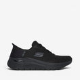 Load image into Gallery viewer, SKECHERS SLIP-INS ARCH FIT 2.0 WIDE FIT BLACK
