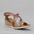 Load image into Gallery viewer, LE SANSA ELVIS COMBI LINO - Women Sandals - Collective Shoes 
