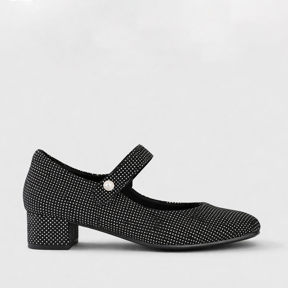 ZIERA KITTY BLACK SPOT - Women Heels - Collective Shoes 