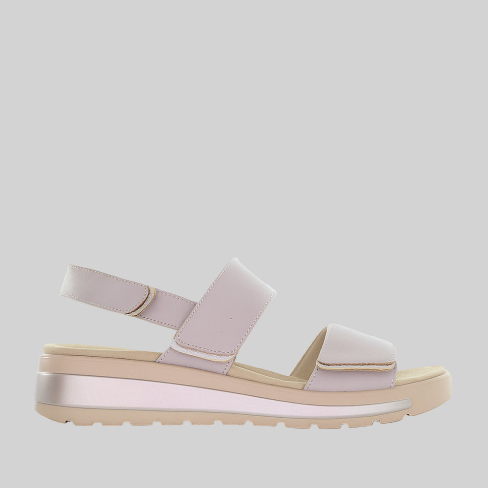ZIERA GARLIN CAFE PALE - Women Sandals - Collective Shoes 