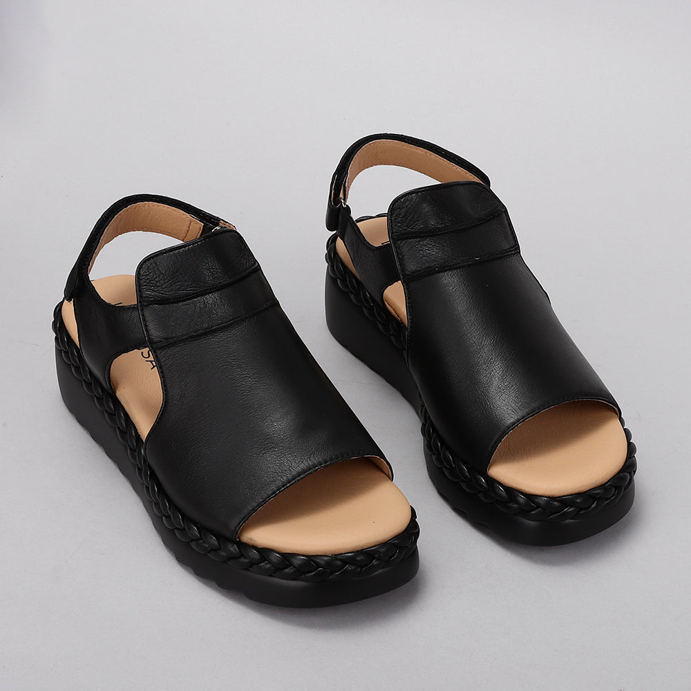 LE SANSA EMMELINE BLACK - Women Sandals - Collective Shoes 
