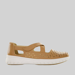 ZIERA SACHET DK TAN - Women Sandals - Collective Shoes 