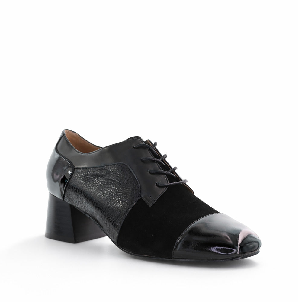 BRESLEY PEG BLACK MIX - Women Heels - Collective Shoes 