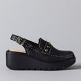 Load image into Gallery viewer, BRESLEY PEEPS BLACK - Women Sandals - Collective Shoes 
