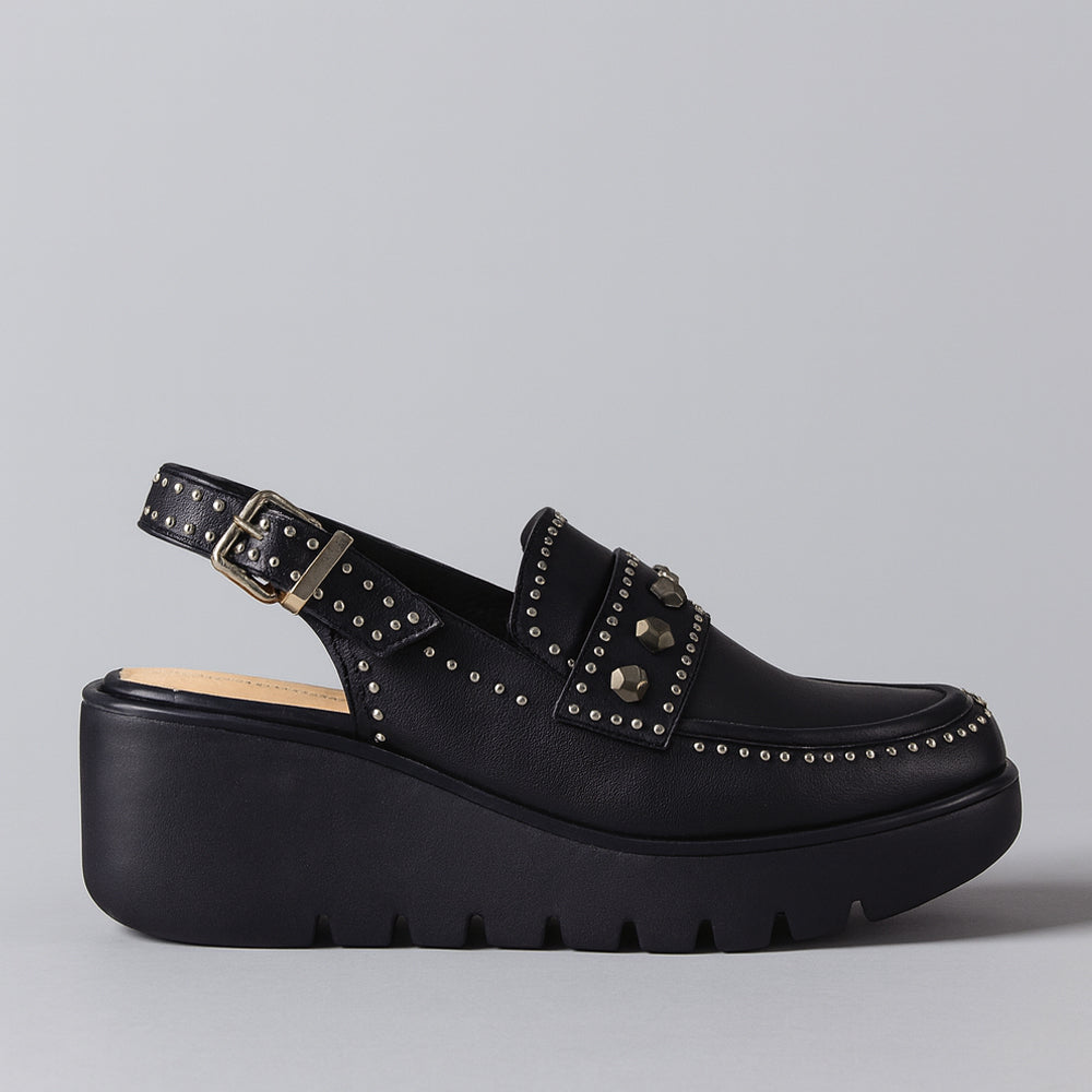 BRESLEY PEEPS BLACK - Women Sandals - Collective Shoes 