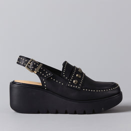 BRESLEY PEEPS BLACK - Women Sandals - Collective Shoes 