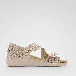 ZIERA BIZZA NUDE ALMOND - Women Sandals - Collective Shoes 