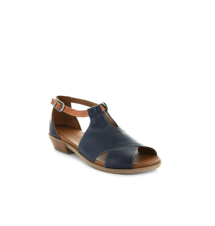 LESANSA DIGBY NAVY TAN - Women Sandals - Collective Shoes 