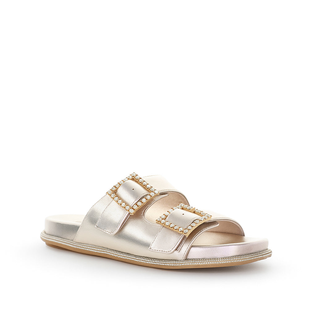 DJANGO & JULIETTE YEANIE PLATINO LEATHER - Women Slip On - Collective Shoes 