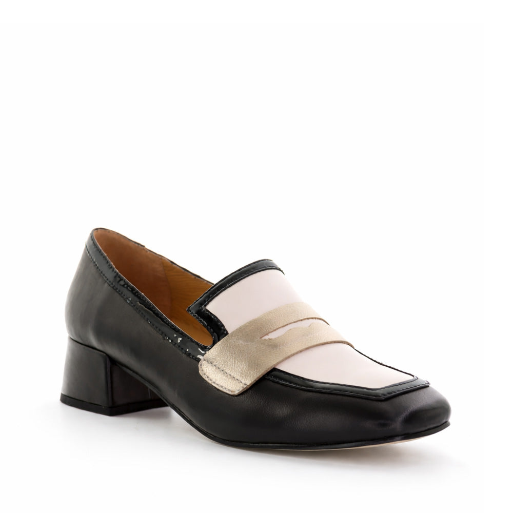 BRESLEY DENIAL BLACK MULTI - Women Loafers - Collective Shoes 