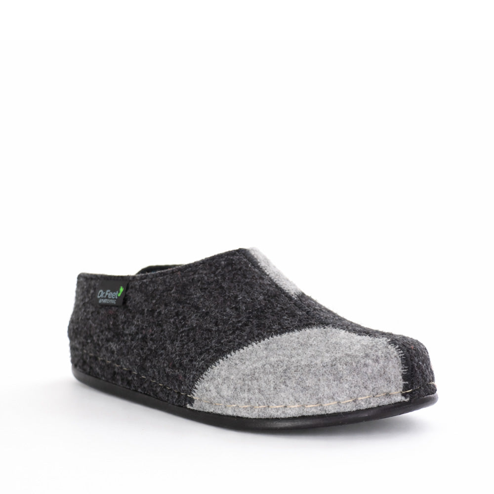 DR FEET HILDA GREY MIX - Women slippers - Collective Shoes 