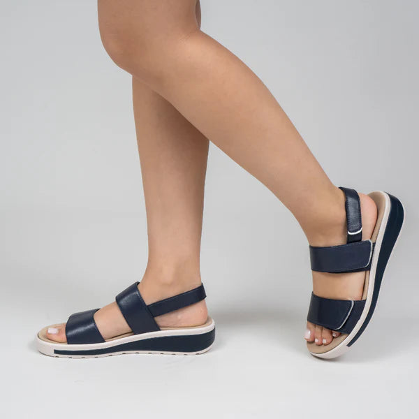 NAKED ARCHES HANZA NAVY - Women Sandals - Collective Shoes 