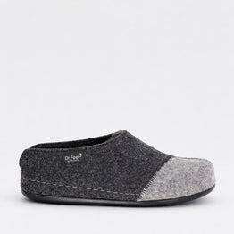 DR FEET HILDA GREY MIX - Women slippers - Collective Shoes 