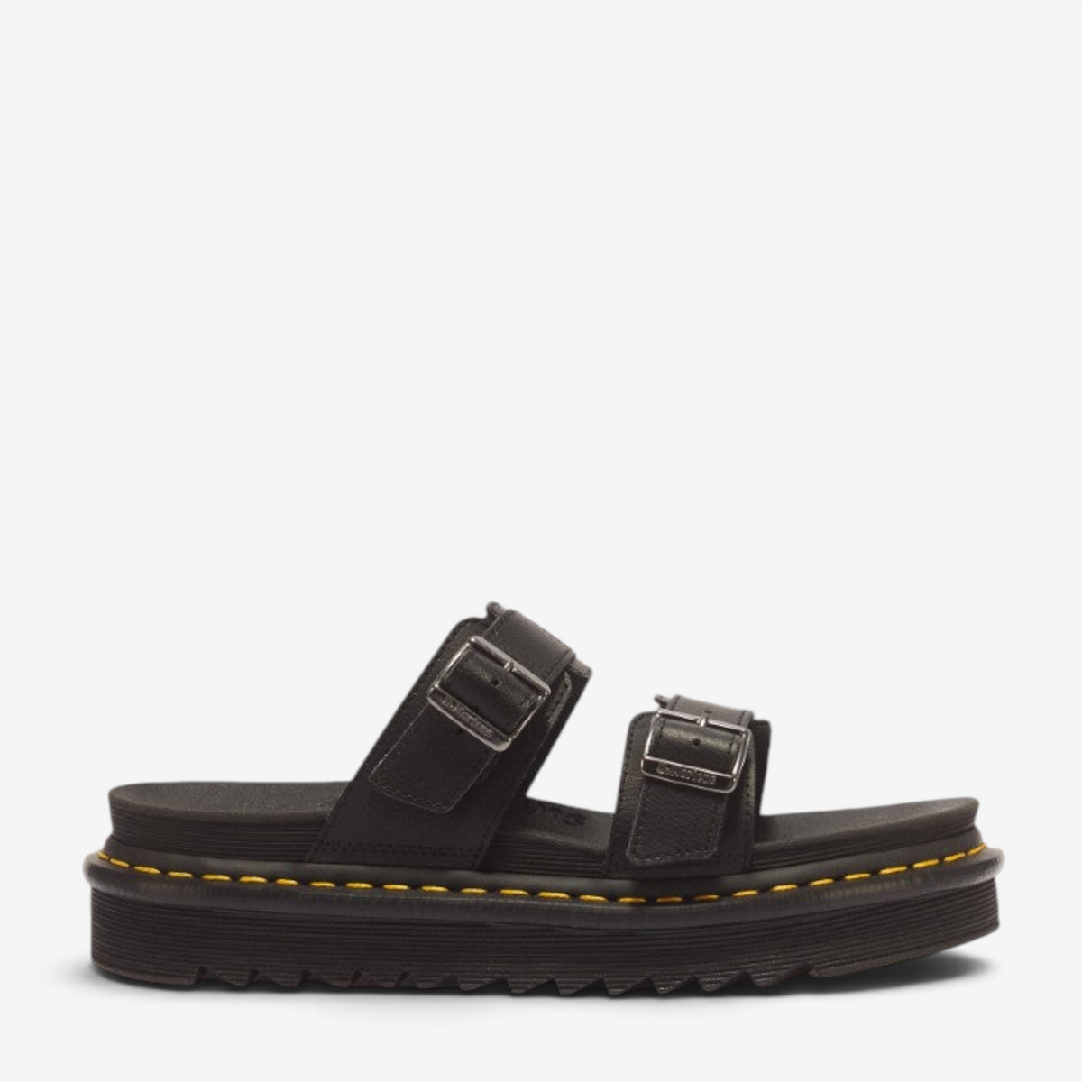 DR MARTENS MYLES ATHENA BLACK SLIDE
