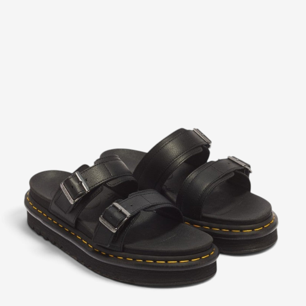 DR MARTENS MYLES ATHENA BLACK SLIDE