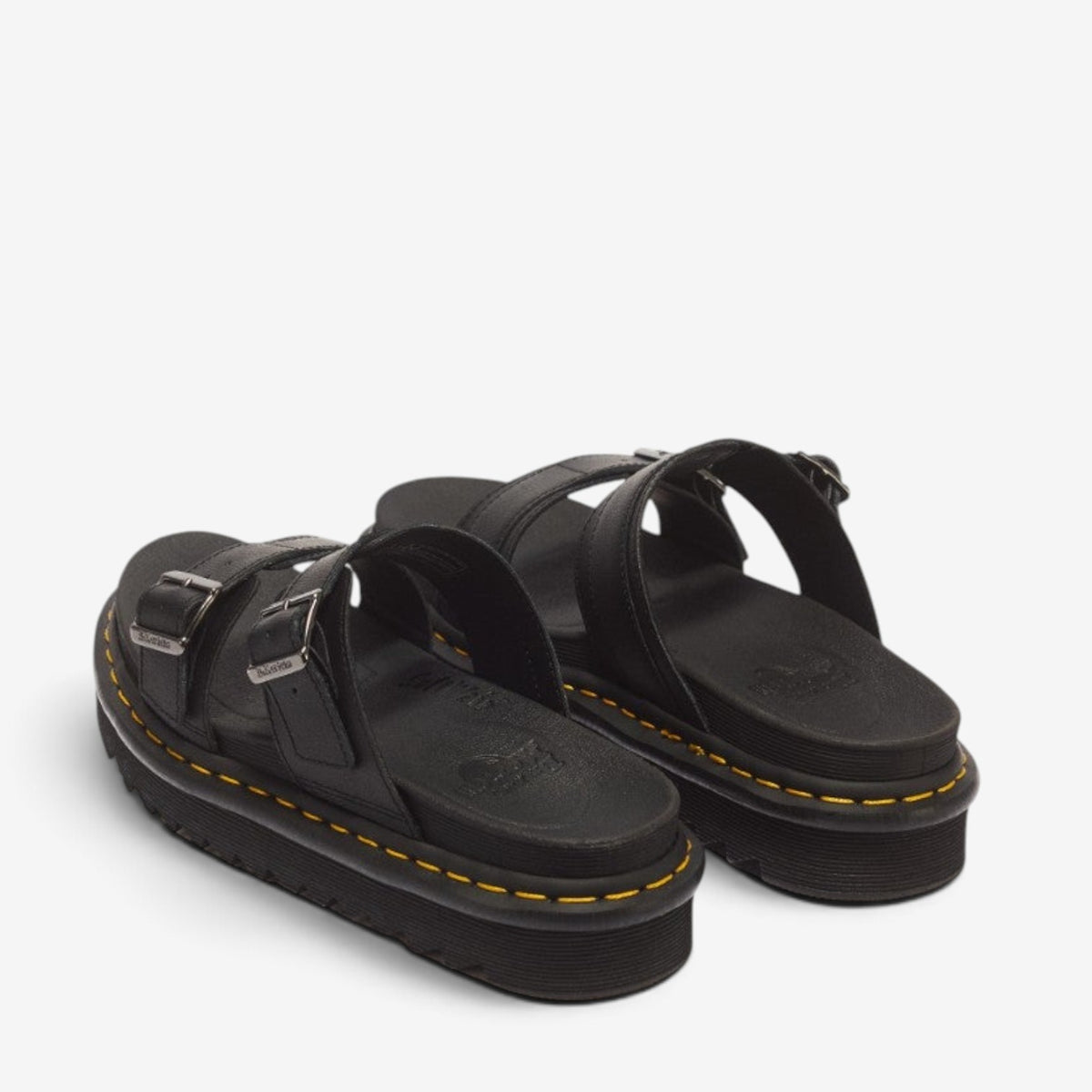 DR MARTENS MYLES ATHENA BLACK SLIDE