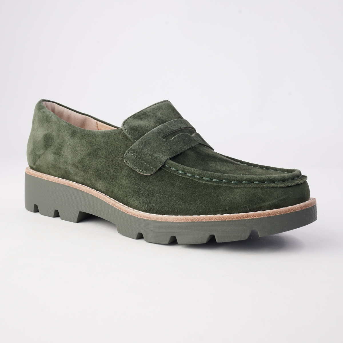 DJANGO & JULIETTE DORTE OLIVE - Women Loafers - Collective Shoes 