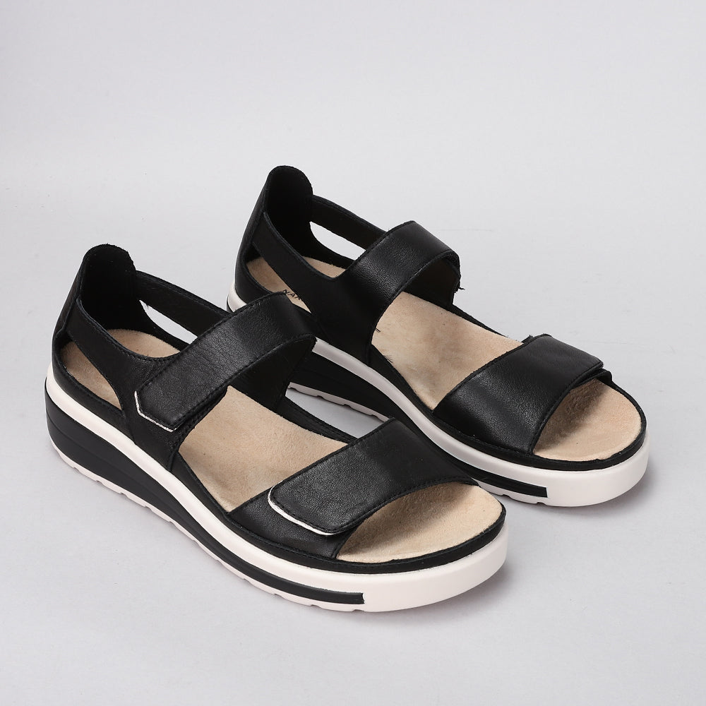 NAKED ARCHES HAPPY BLACK - Women Sandals - Collective Shoes 