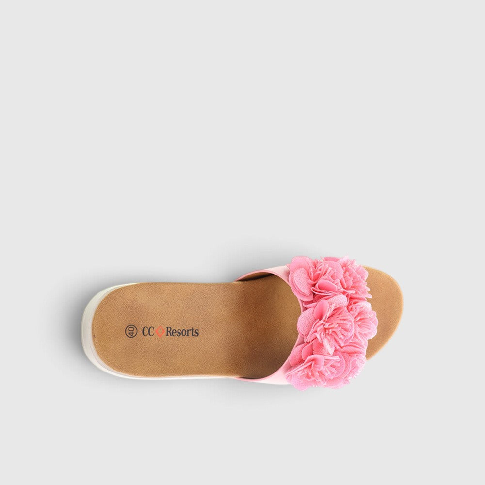 CC RESORTS DOMO BABY PINK - Women Slides - Collective Shoes 