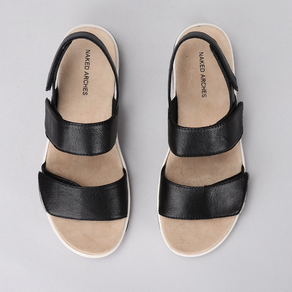 NAKED ARCHES HANZA BLACK - Women Sandals - Collective Shoes 