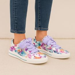 ZIERA AUDRY PANSY FLORAL - Women sneakers - Collective Shoes 