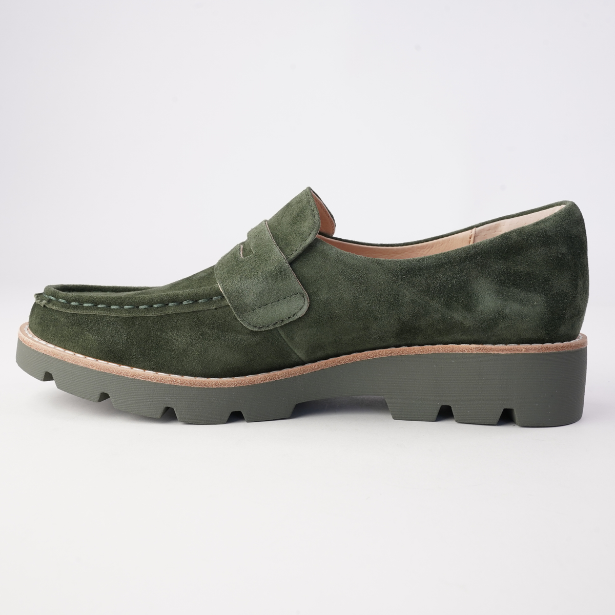 DJANGO & JULIETTE DORTE OLIVE - Women Loafers - Collective Shoes 