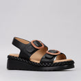 Load image into Gallery viewer, LE SANSA EMERY BLACK - Women Sandals - Collective Shoes 
