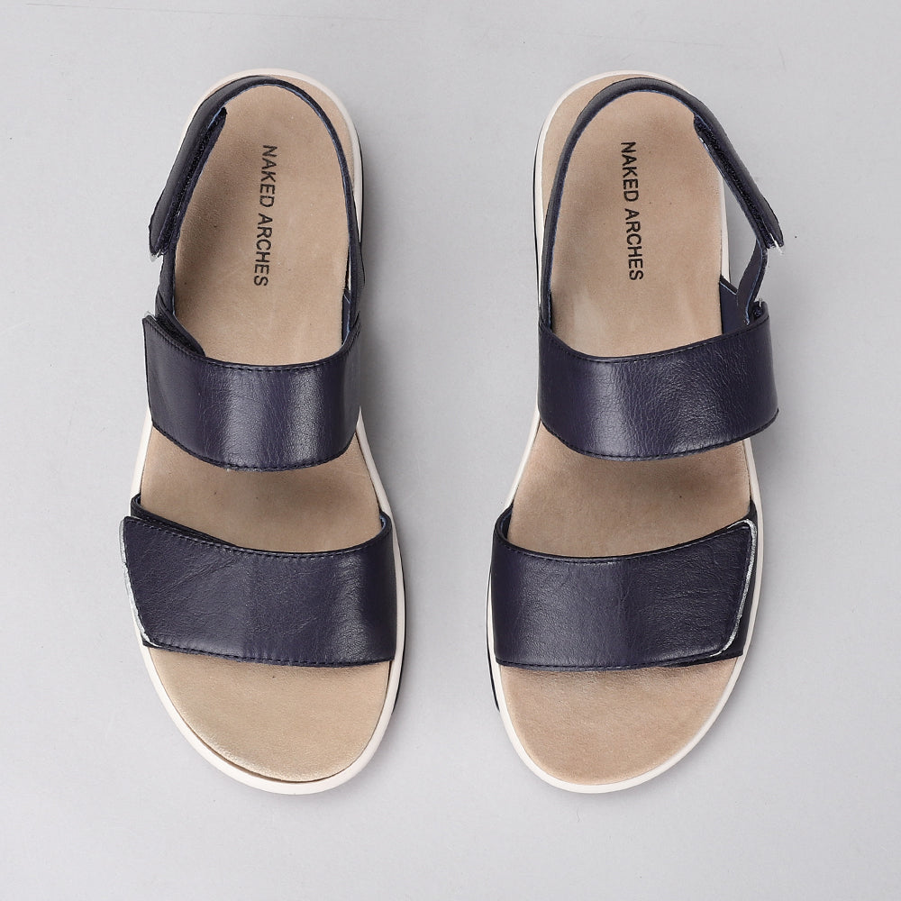 NAKED ARCHES HANZA NAVY - Women Sandals - Collective Shoes 