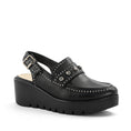 Load image into Gallery viewer, BRESLEY PEEPS BLACK - Women Sandals - Collective Shoes 

