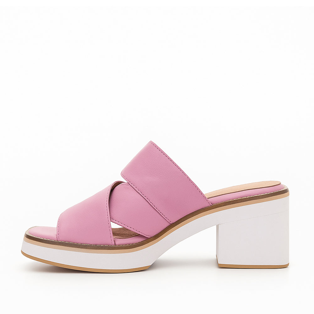 DJANGO & JULIETTE JEMBER PINK LEATHER - Women Heels - Collective Shoes 
