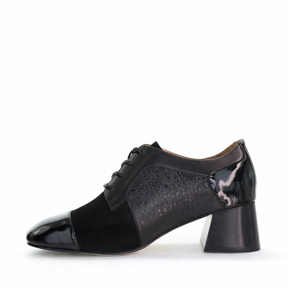 BRESLEY PEG BLACK MIX - Women Heels - Collective Shoes 