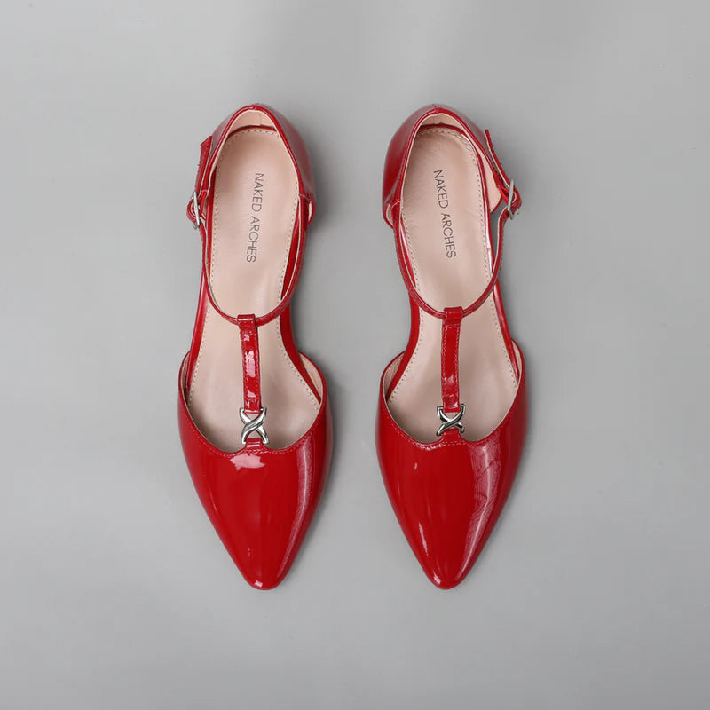 NAKED ARCHES CAPITAL RED - Women Sandals - Collective Shoes 