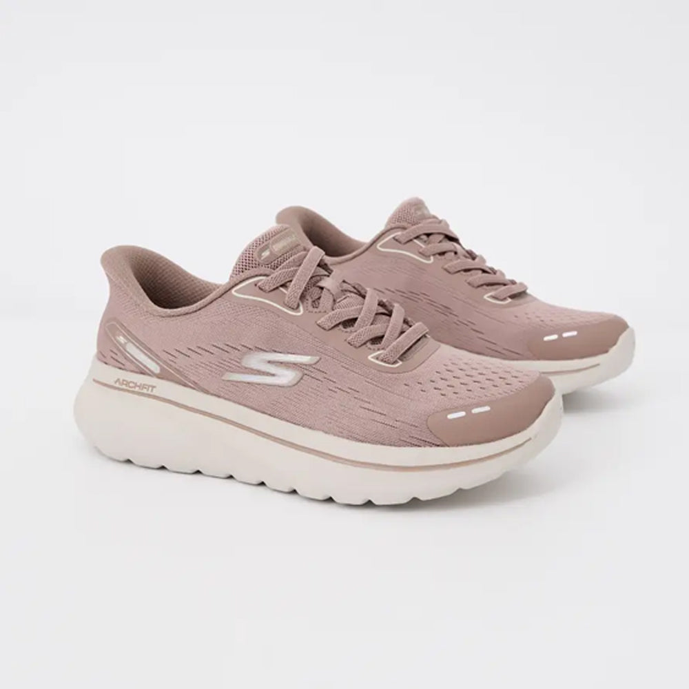 SKECHERS GO WALK ARCH FIT N-JOY TAUPE - Women Sneakers - Collective Shoes 
