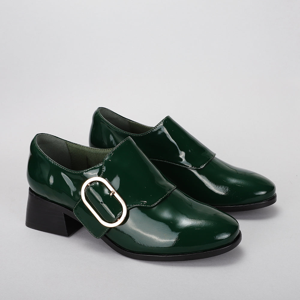 LE SANSA RICE BOTTLE GREEN - Women Loafers - Collective Shoes 