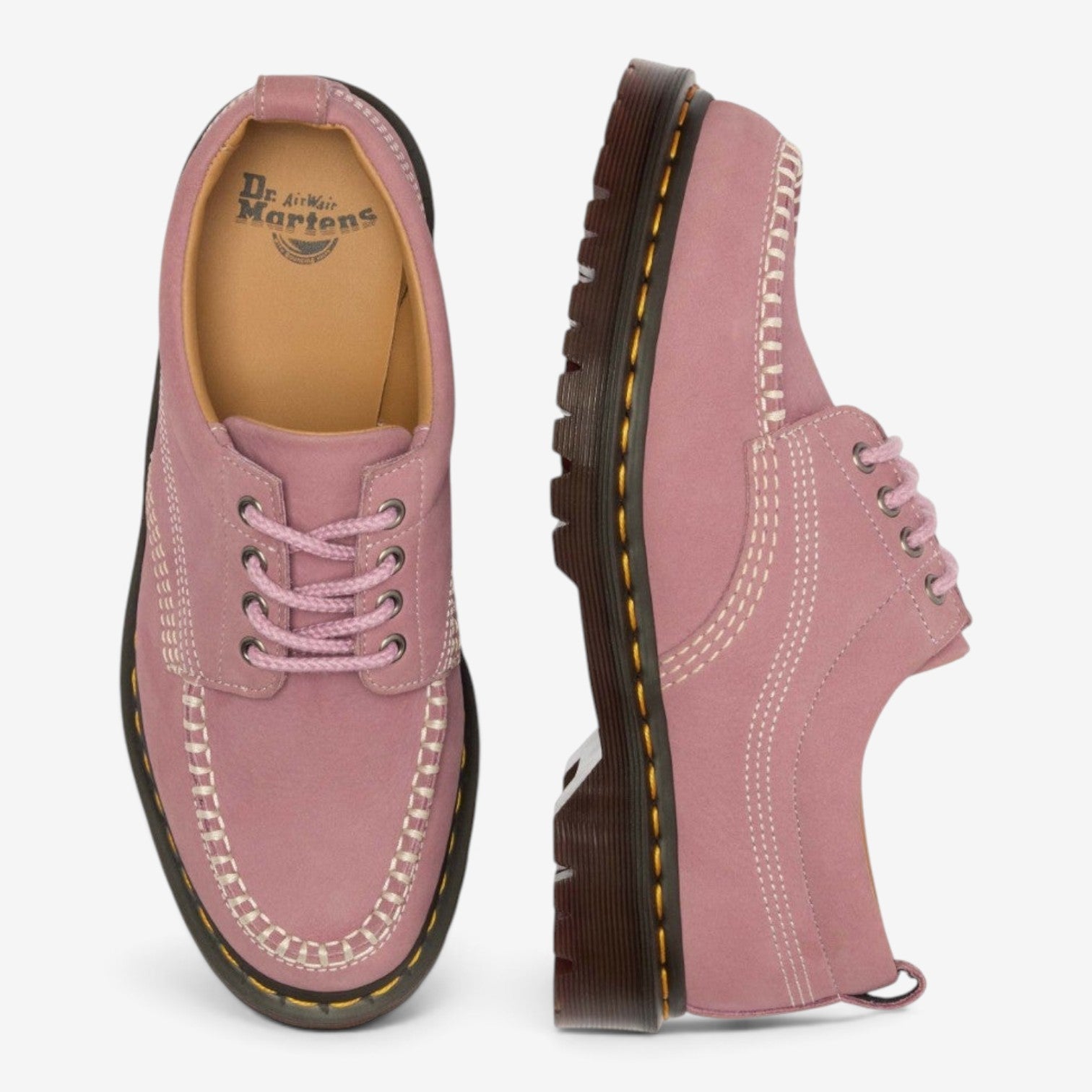 DR MARTENS LOWELL 4 EYE DUSTY ROSE MILLED