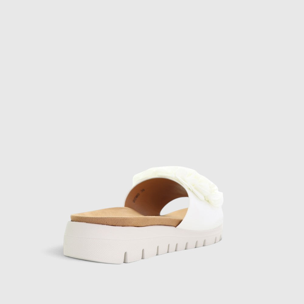 CC RESORTS DOMO WHITE - Women Slides - Collective Shoes 