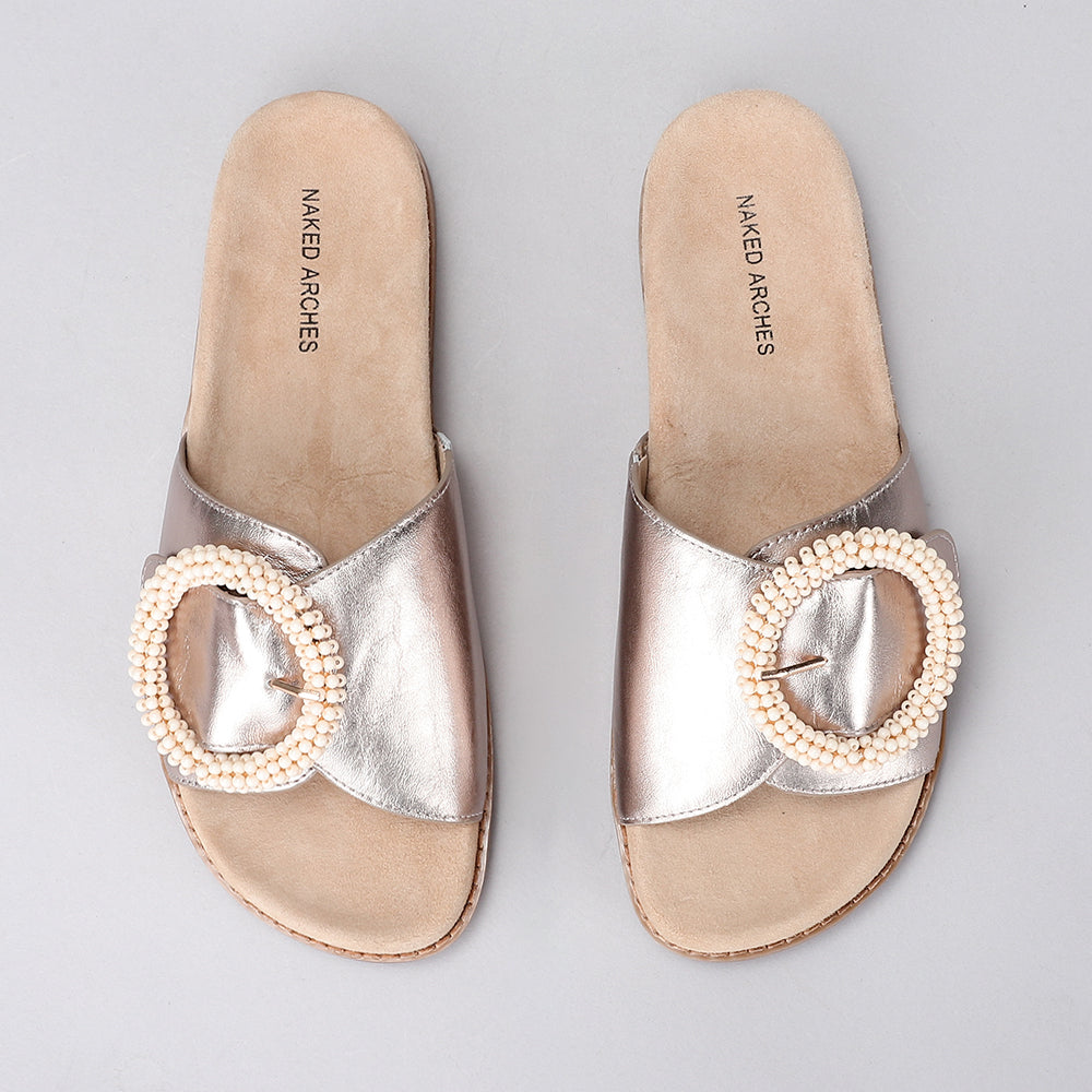 NAKED ARCHES ZOYA CHAMPAGNE - Women Slip On - Collective Shoes 