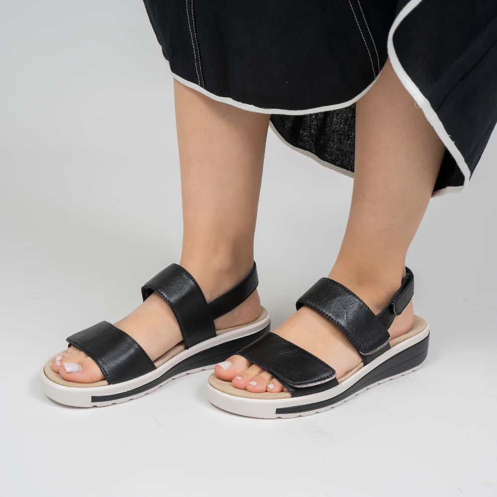 NAKED ARCHES HANZA BLACK - Women Sandals - Collective Shoes 
