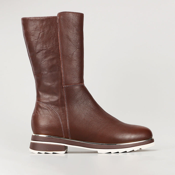 LE SANSA BUFFY CHOCOLATE - Women Boots - Collective Shoes 