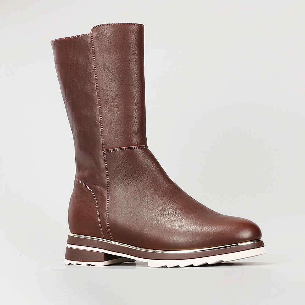 LE SANSA BUFFY CHOCOLATE - Women Boots - Collective Shoes 