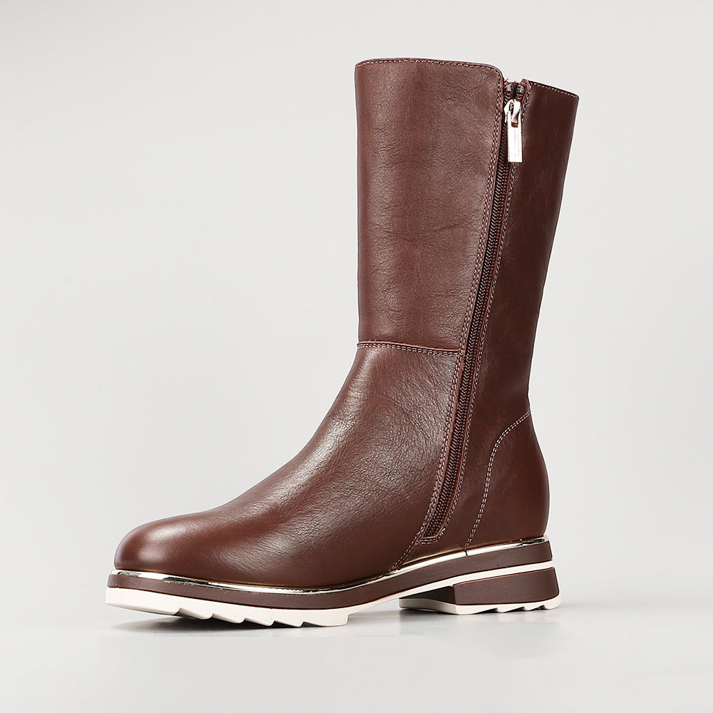 LE SANSA BUFFY CHOCOLATE - Women Boots - Collective Shoes 
