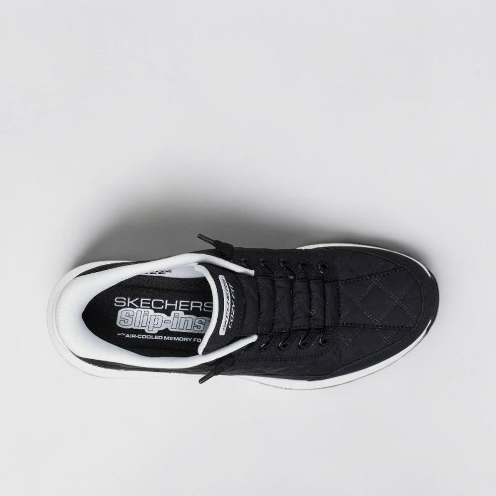SKECHERS CONTOUR FOAM COZY FIT BLACK/WHITE - Women Sneakers - Collective Shoes 